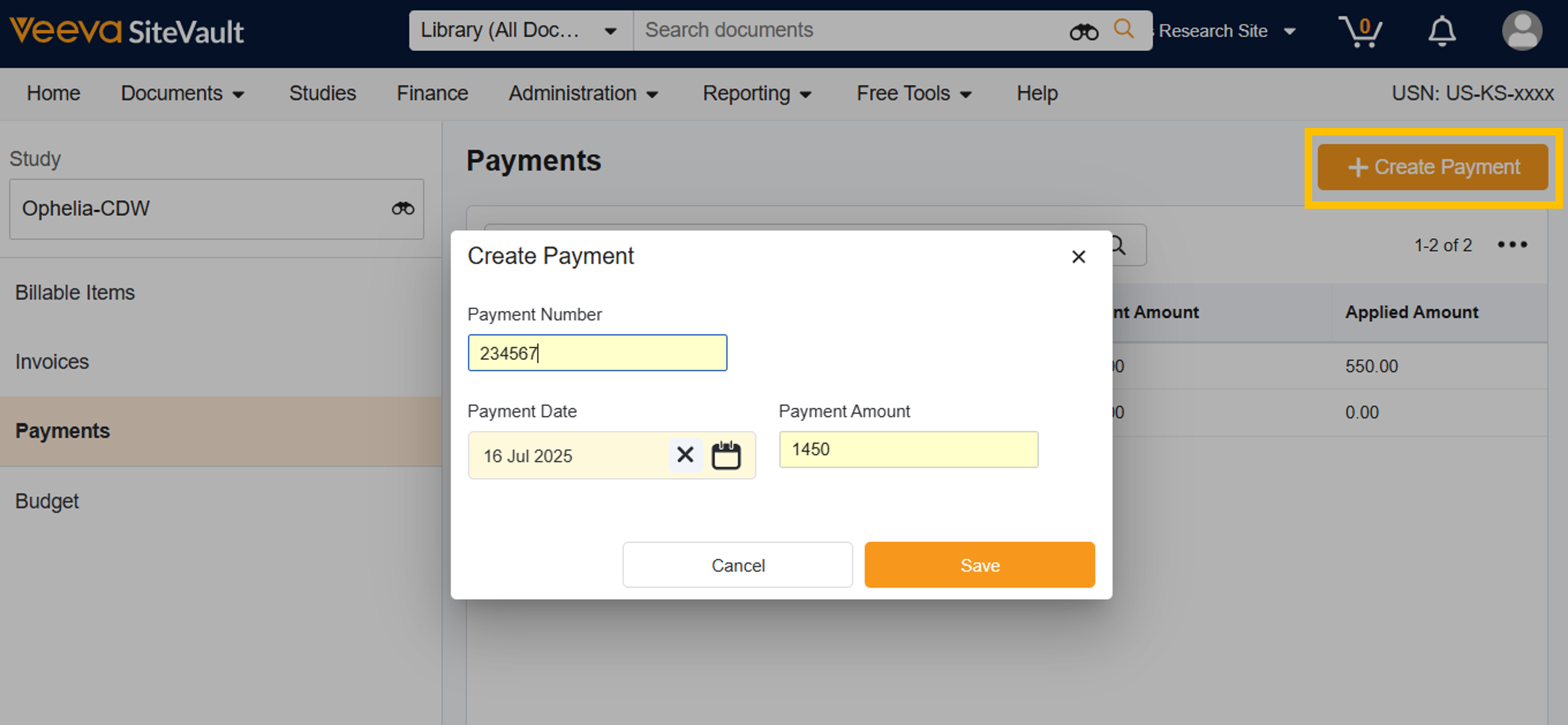 Създаване на плащане