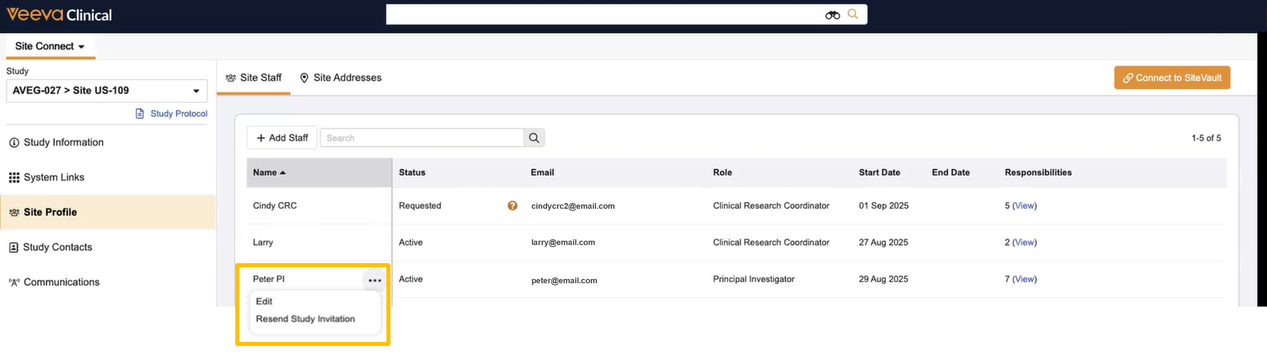 Mitarbeiter aktualisieren