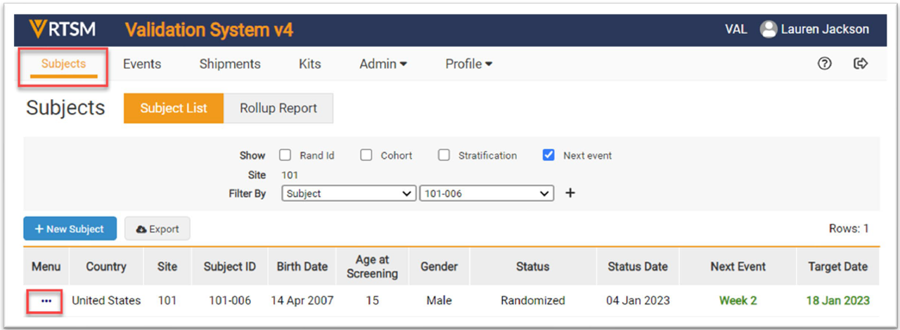 Événement enregistré - Sujets