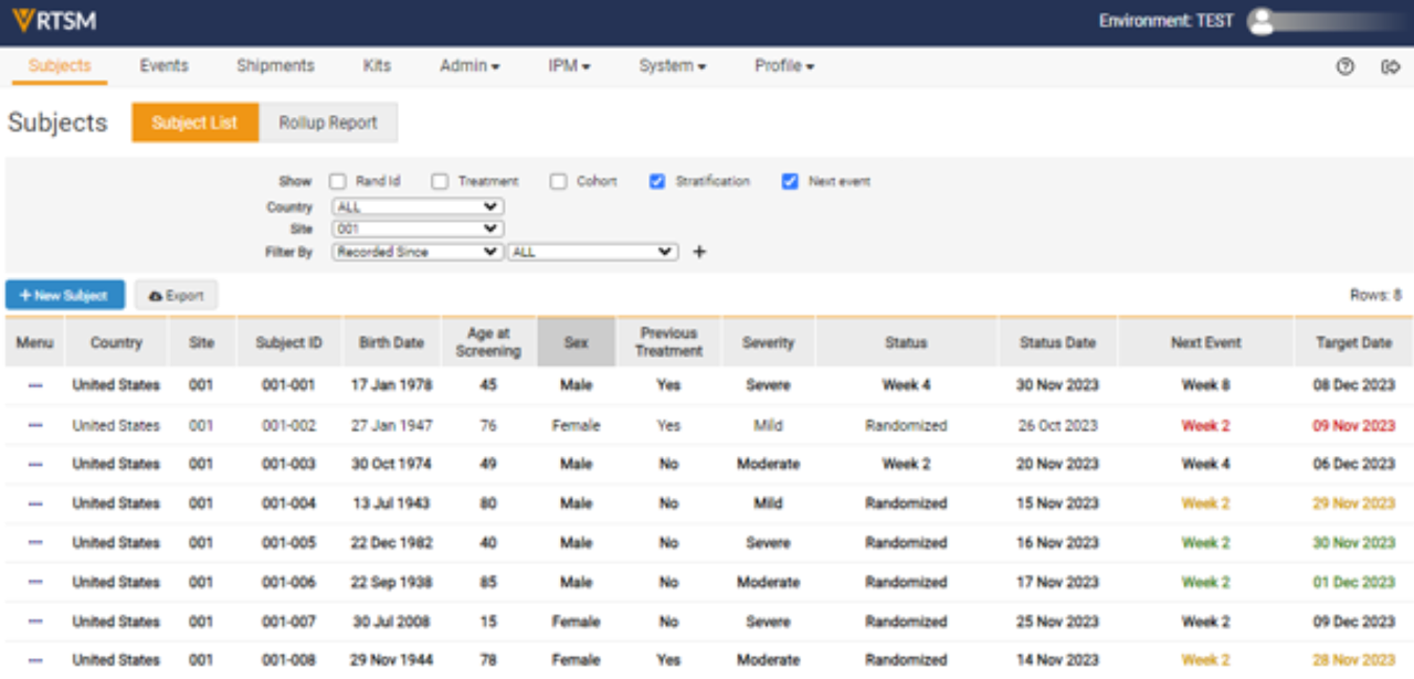 Codifica colore successiva e target
