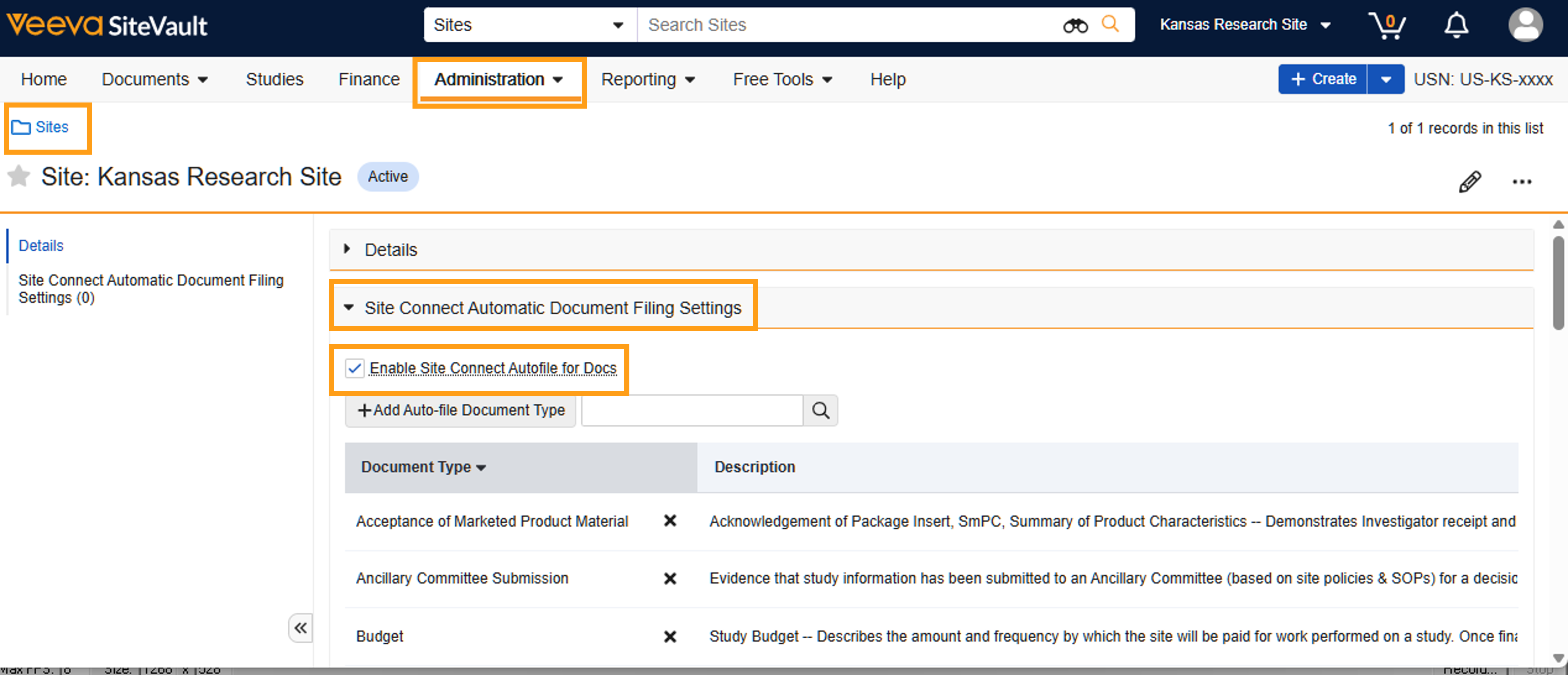 Site Connect: archiviazione automatica dei documenti
