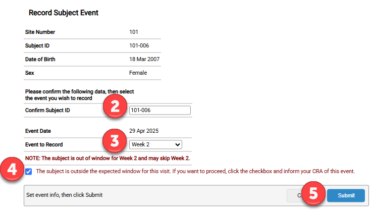 訪問をスキップ - 送信