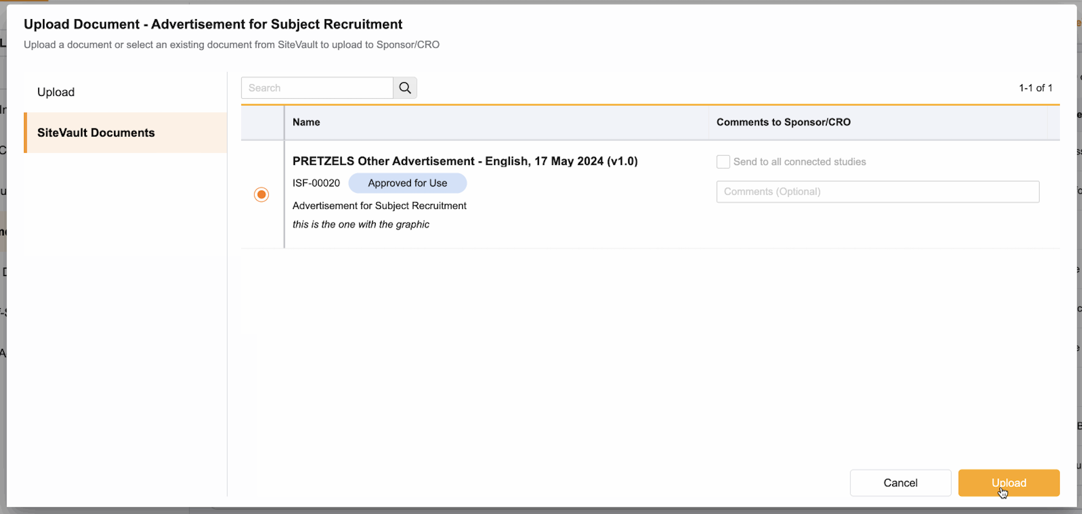 Obraz zarządzania dokumentami SiteVault