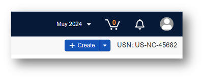 Obraz przedstawiający lokalizację USN w prawym górnym rogu SiteVault
