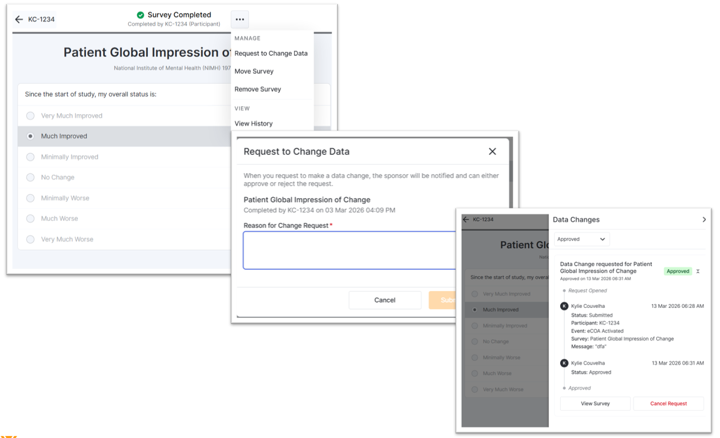 Alterações de dados direcionadas