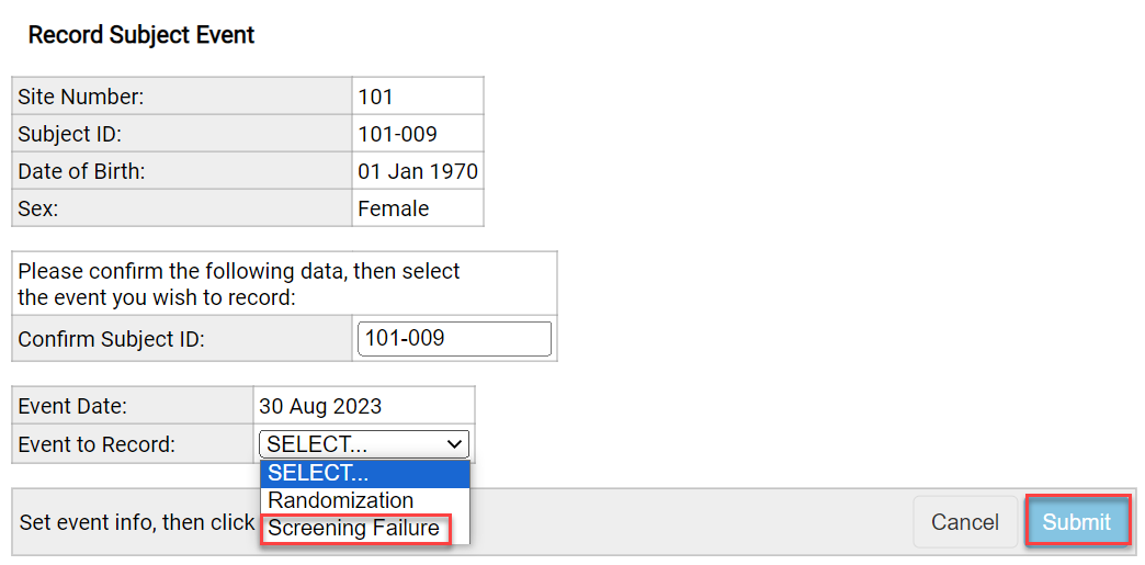 Falha na tela - Falha