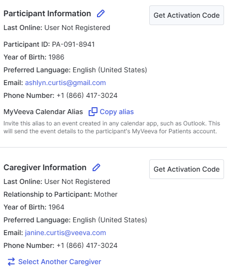 {Get Activation Code Section of the Page}