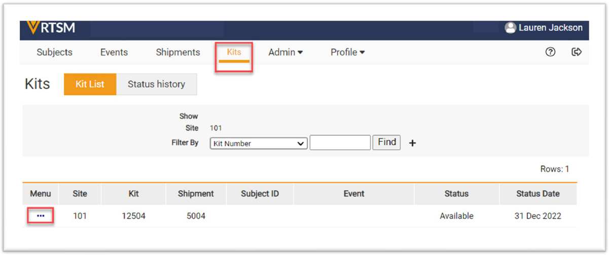 Report Kit Problem - Tasks