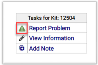 Report Kit Problem - Report Problem