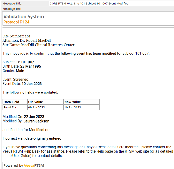 编辑事件 - 通知